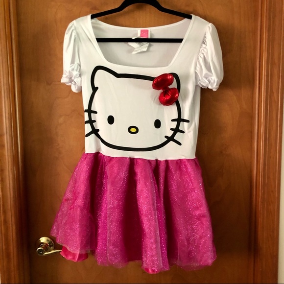 Hello Kitty Tutu Dress Halloween Costume NWOT - Picture 1 of 5